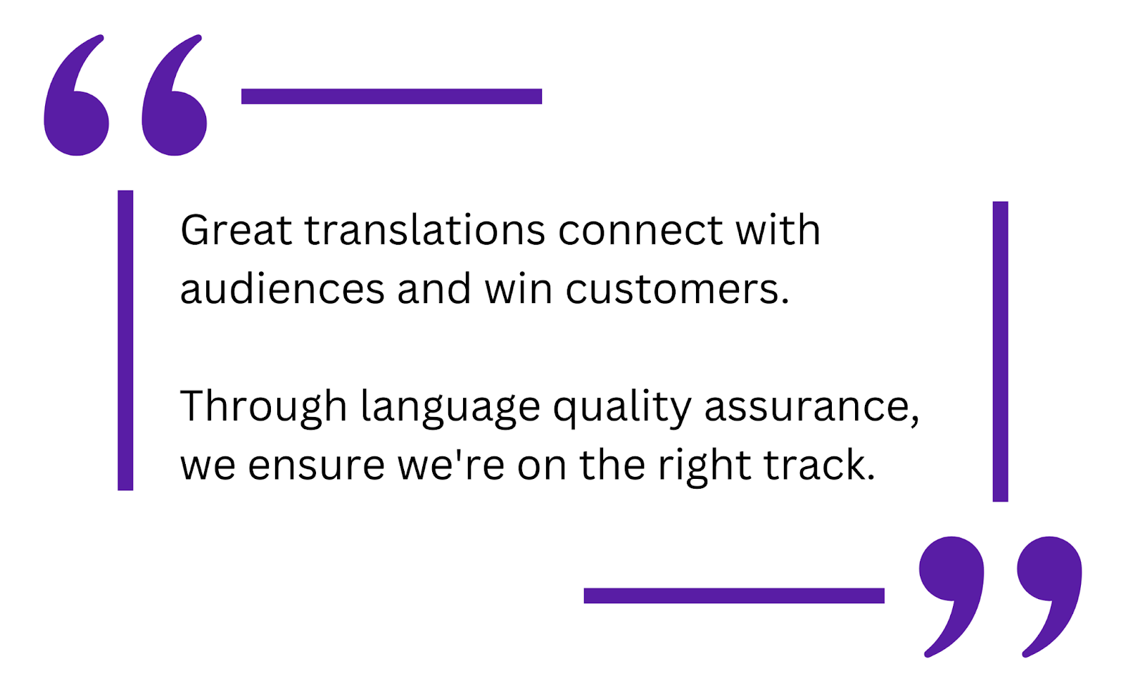 Quote about translation quality assurance