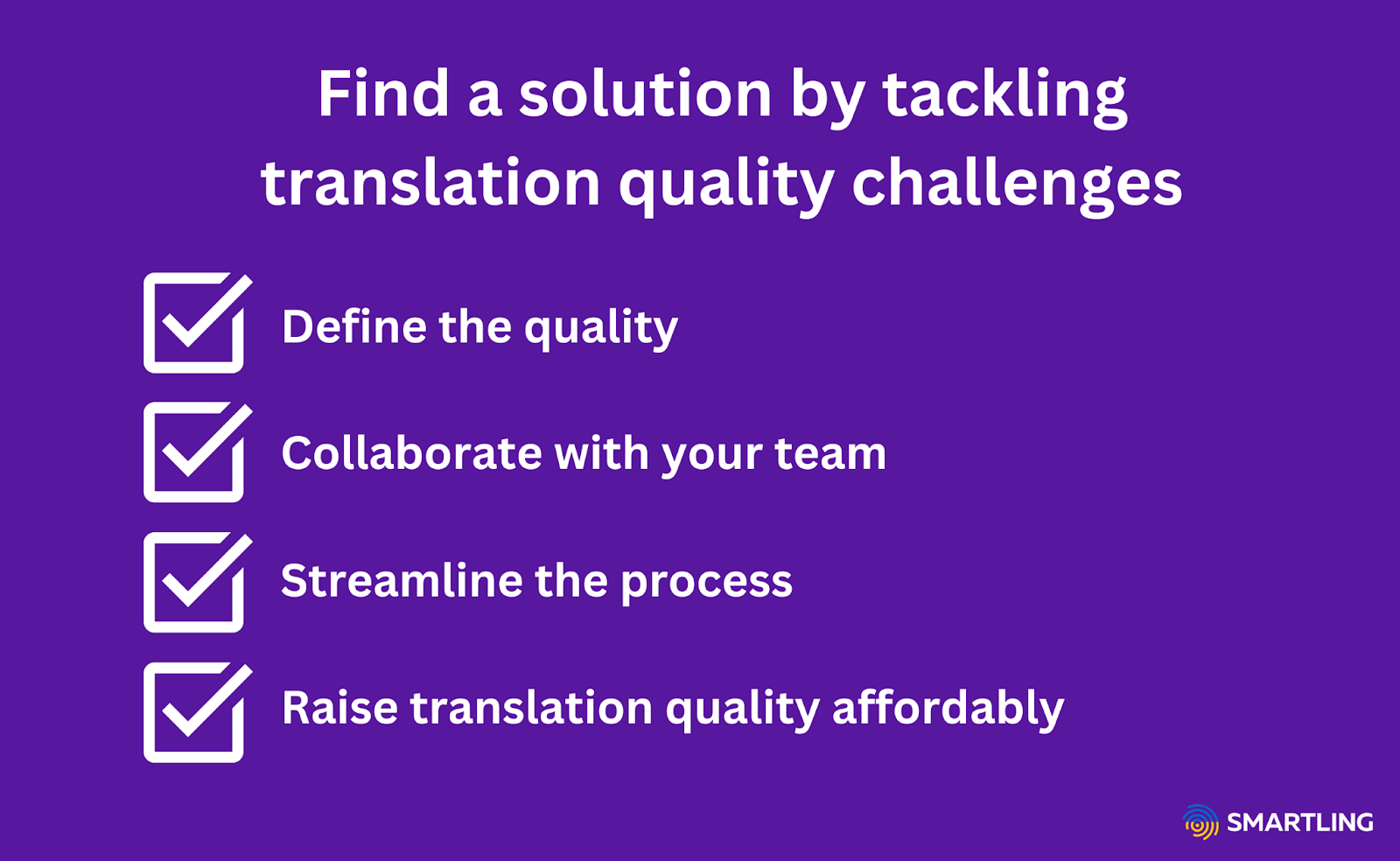 Tackling translation quality challenges